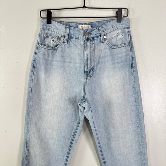 Madewell Light Blue Straight Leg Jeans - Picture 4 of 13